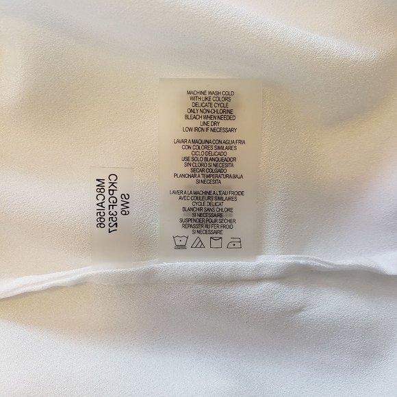 Calvin Klein white blouse with bell sleeves - Picture 6 of 8